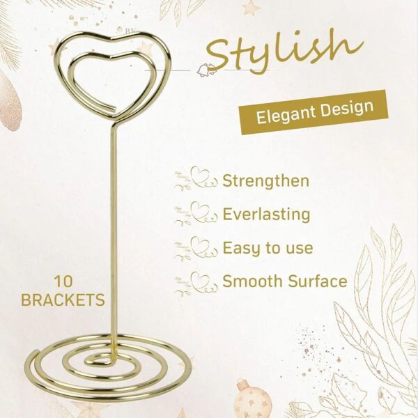 Heart-Shaped Display Board Holder / Table Number Stand