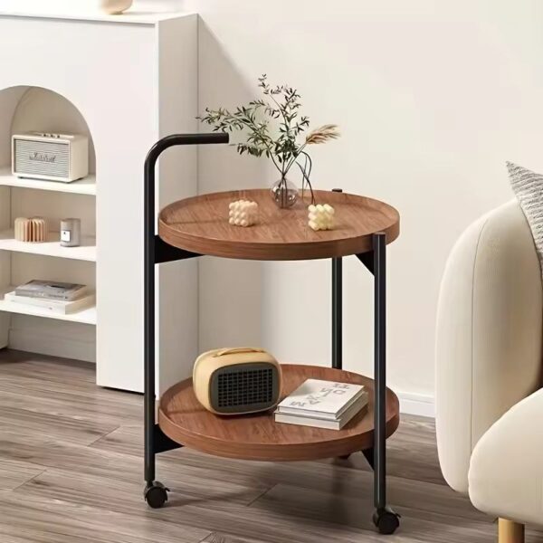 2 Tier Round Movable Side Table (Nordic Style)