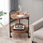2 Tier Round Movable Side Table (Nordic Style)