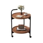 2 Tier Round Movable Side Table (Nordic Style)