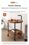 2 Tier Round Movable Side Table (Nordic Style)