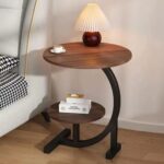 2 Compartment / 2-Tier C-Shaped Side Table