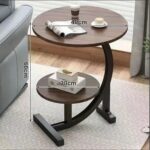 2 Compartment / 2-Tier C-Shaped Side Table
