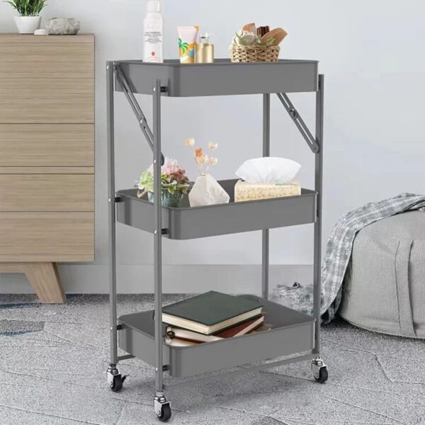 3 Layer Metal Rolling Utility Cart