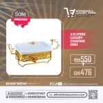 2.5 Liters Luxury Ceramic Chafing Dish Buffet Set