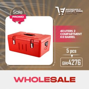 40 Liters 2-Compartment Insulated Ice Barrel (Food Warmer/Hot Box)