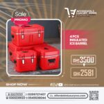 4 Pcs Insulated Ice Barrel Cooler Box Set