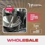 50cm Stainless Steel Wok Pan with Dual Handles