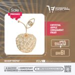 Elegant Crystal Apple Ornament Figurine