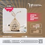 Sparkling Crystal Pearl Ornament Figurine (Pear Shape)