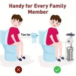 Freestanding Toilet Roll Holder with Storage and Top Shelf