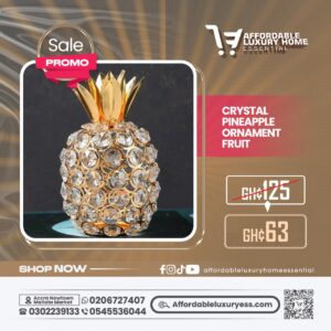 Elegant Crystal Pineapple Ornament Figurine