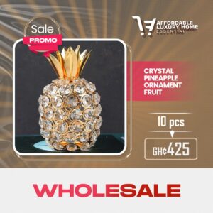 Elegant Crystal Pineapple Ornament Figurine