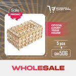 Rectangular Crystal Luxury Tissue Holder / Box Cover