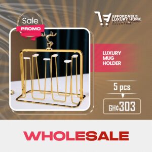 Luxury Gold Iron Mug Holder / Cup Drying Rack Tree