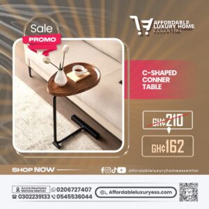 C Shaped Corner Table / Sofa Side Table