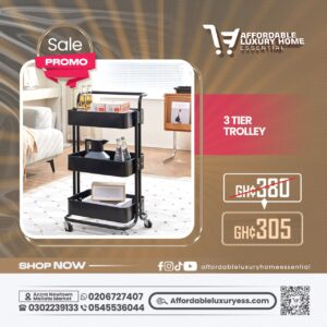 3 Tier Multipurpose Rolling Utility Cart