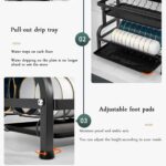 3 Layer Dish Drying Rack (Space-Saving Multi-Tier)