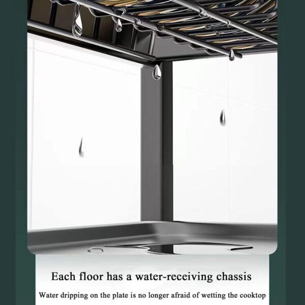 3 Layer Dish Drying Rack (Space-Saving Multi-Tier)