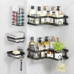 5-in-1 Adhesive Corner Shower Caddy and Bathroom Organizer Set