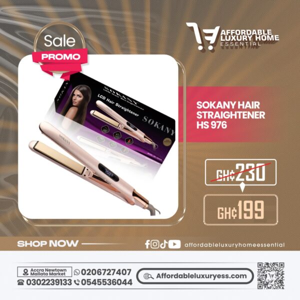 Sokany Hair Straightener (Model HS-976)
