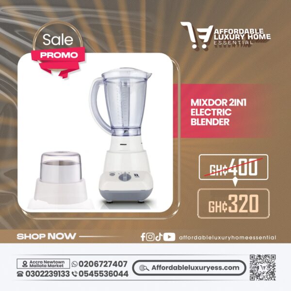 Mixdor 2-in-1 Electric Blender (Model MX-701A)
