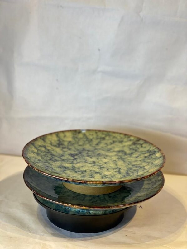 2 Pcs Ceramic Plates Set