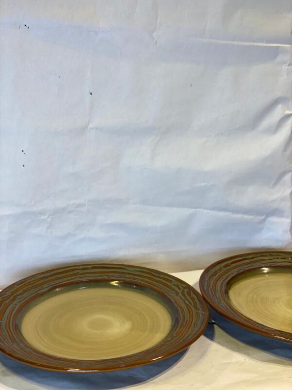 2 Pcs Ceramic Plates Set