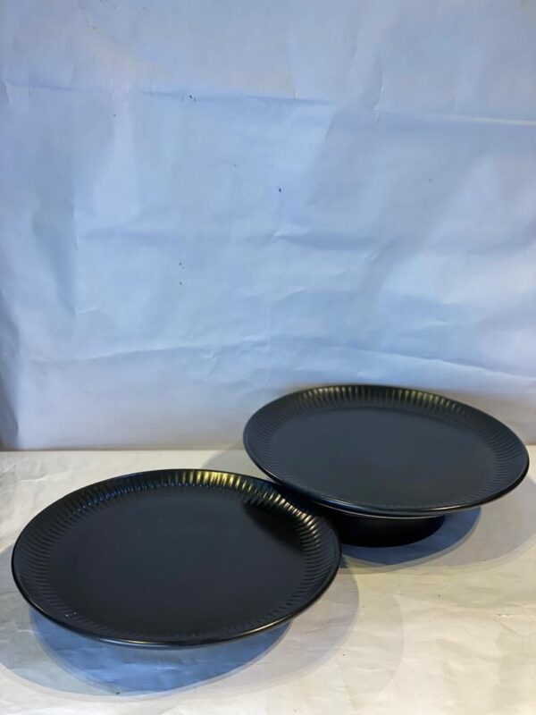 2 Pcs Ceramic Plate Set