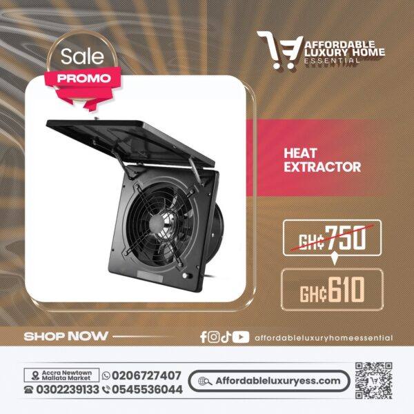 Heat Extractor / 10-Inch Wall/Window Exhaust Fan
