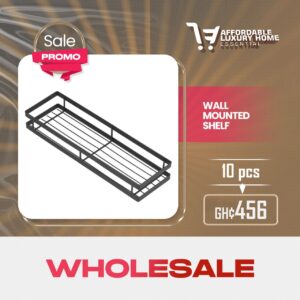 Wall Mounted Shelf (Metal Spice Rack / Shower Caddy)