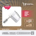 Arshia Hand Mixer 400W (5-Speed with Turbo)