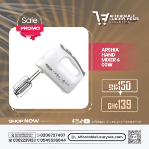 Arshia Hand Mixer 400W (5-Speed with Turbo)
