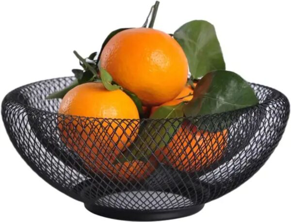 Fruit Basket (Metal Mesh Storage Bowl)