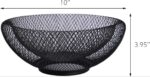 Fruit Basket (Metal Mesh Storage Bowl)