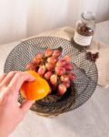Fruit Basket (Metal Mesh Storage Bowl)