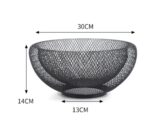 Fruit Basket (Metal Mesh Storage Bowl)