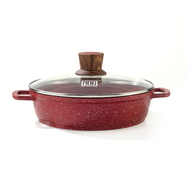 MGC 40cm Non-Stick Granite Coated Aluminum Wok Pan with Lid