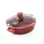 MGC 40cm Non-Stick Granite Coated Aluminum Wok Pan with Lid