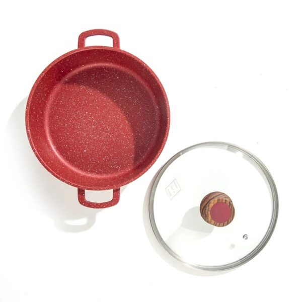 MGC 40cm Non-Stick Granite Coated Aluminum Wok Pan with Lid