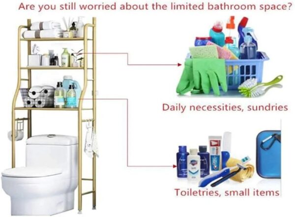 3-Tier Multifunctional Over-the-Toilet Storage Rack