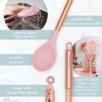 Silicone Kitchen Utensil Set with Wire Holder