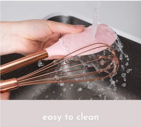 Silicone Kitchen Utensil Set with Wire Holder