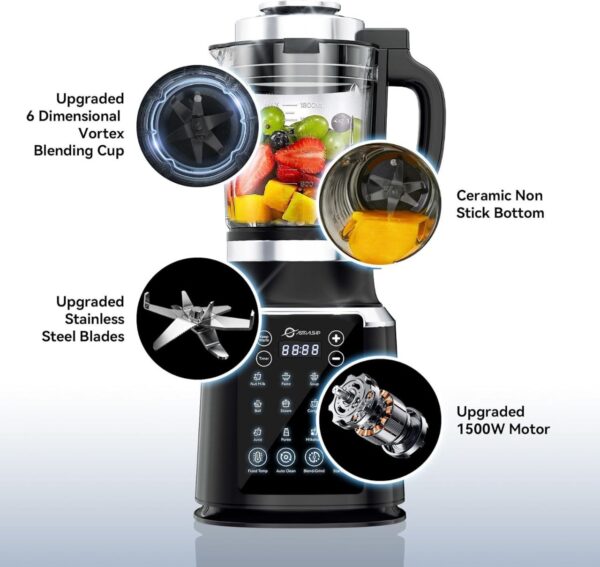 RAF R.2859R 2-in-1 Professional Heating Blender (800W)