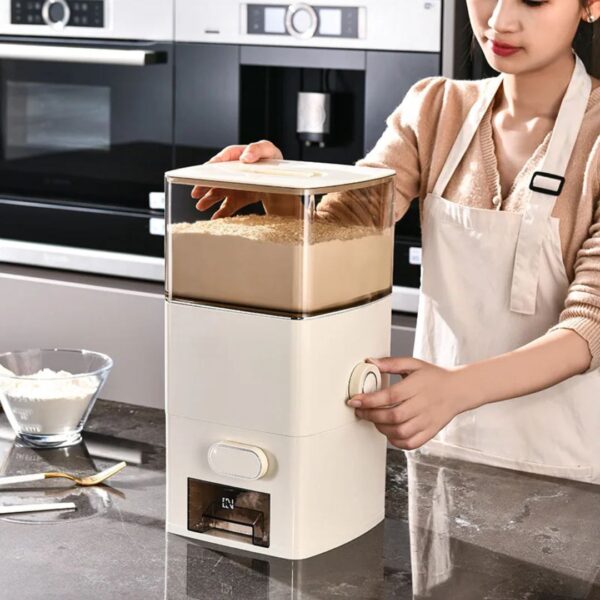 Large Capacity Airtight Rice & Dry Food Dispenser