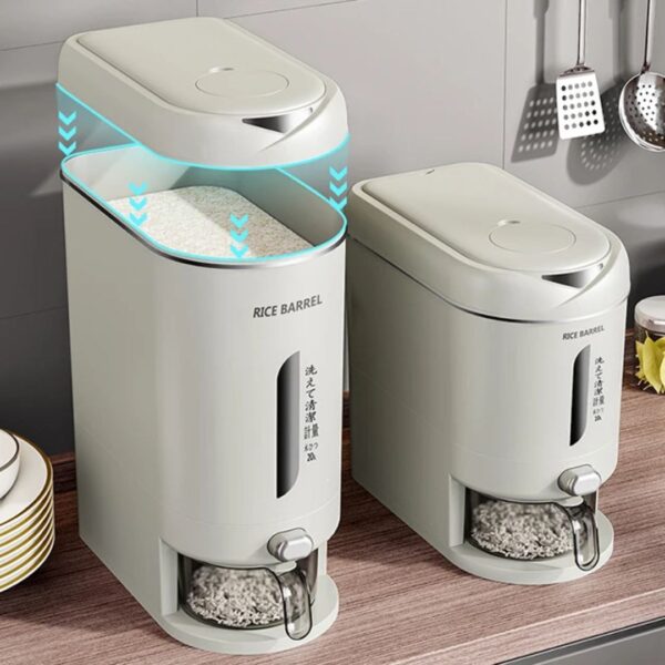 10kg Airtight Rice & Dry Grain Dispenser