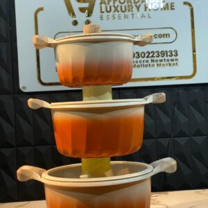 MGC 3-Piece Extra Large Non-Stick Granite Pot Set