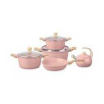 UCC Life Quality 5-Piece Induction Marble Cookware Set