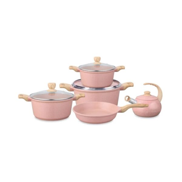 UCC Life Quality 5-Piece Induction Marble Cookware Set