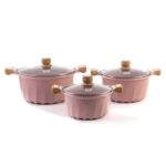 MGC 4pcs Die-Cast Aluminum Non-Stick Granite Cookware Set